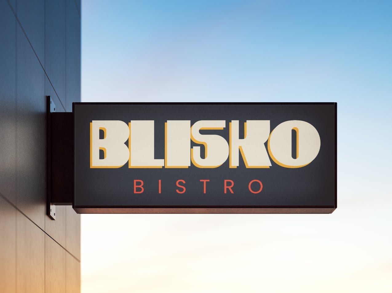 Blisko Bistro szyld